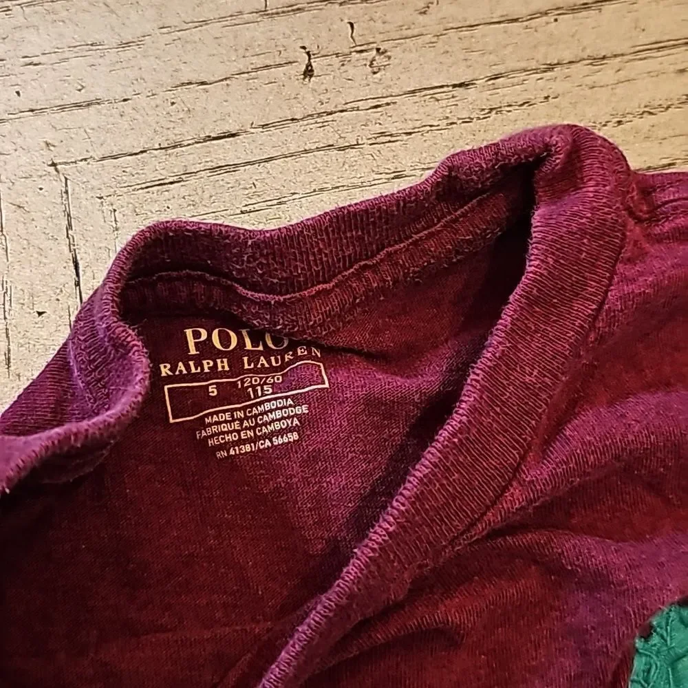 Polo Ralph Lauren long sleeve shirt size 5